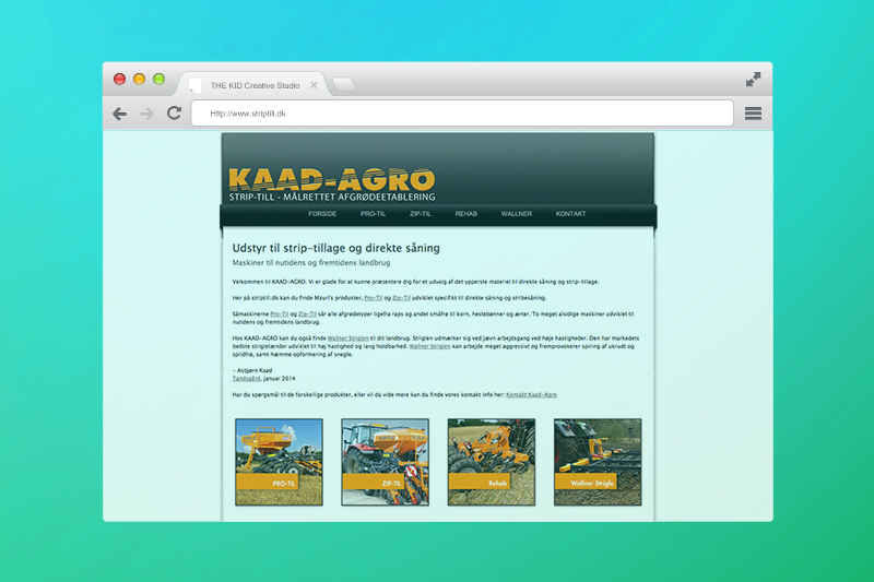 WEB side eksempel - KAAD-AGRO